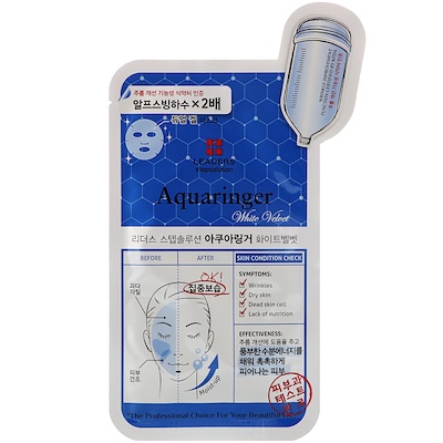 Leaders Stepsolution,補水美白面膜,1 片,25 毫升