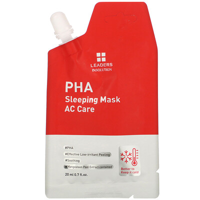 Leaders PHA Sleeping Mask, AC Care, 0.7 fl oz (20 ml)