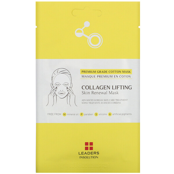 Leaders‏, Collagen Lifting, מסכת יופי לחידוש העור, יריעה 1, 25 מ"ל (0.84 אונקיות נוזל)