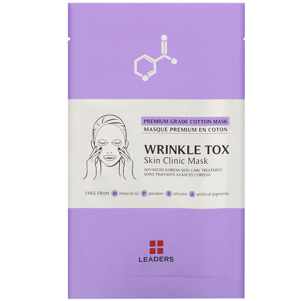 Wrinkle Tox, тканевая лечебная маска от морщин, 1 лист, 25 мл