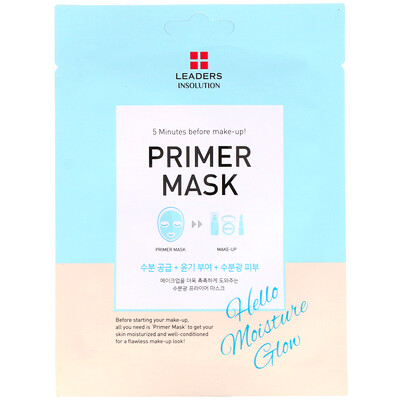 Leaders Primer Mask, Hello Moisture Glow, 1 Sheet, 0.84 fl oz (25 ml)