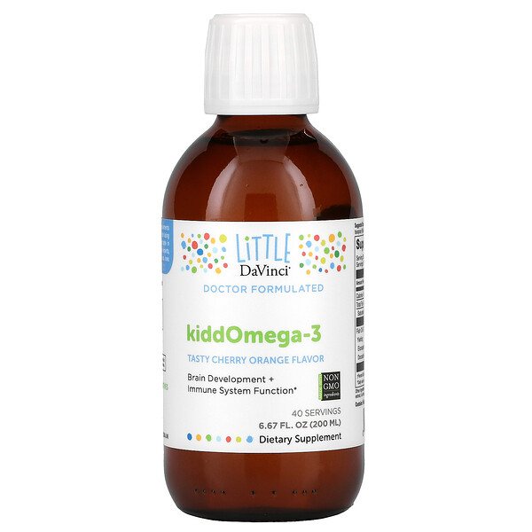 KiddOmega-3, Tasty Cherry Orange Flavor, 6.67 fl oz (200 ml)