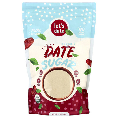 Let's Date, Azúcar de dátiles orgánico, 340 g (12 oz)