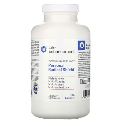 

Life Enhancement Durk Pearson & Sandy Shaw's, Personal Radical Shield, 336 капсул