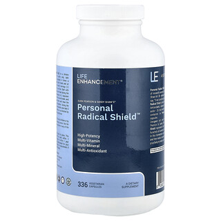 Life Enhancement, Durk Pearson & Sandy Shaw's®，Personal Radical Shield™，336 粒素食膠囊
