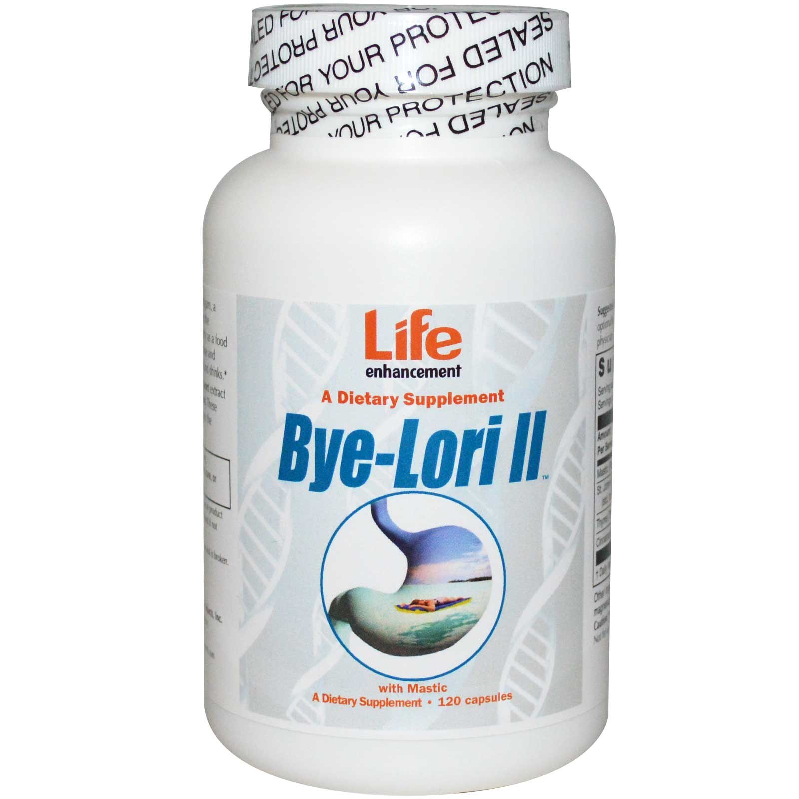 Life Enhancement, Bye-Lori II, с мастикой, 120 капсул