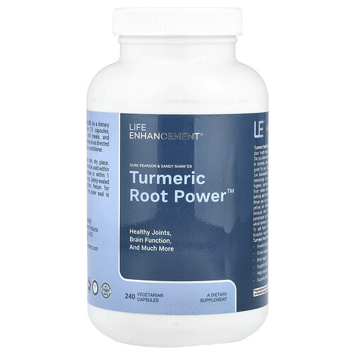 Life Enhancement Turmeric Root Power™, 240 Vegetarian Capsules (600 mg per Capsule)
