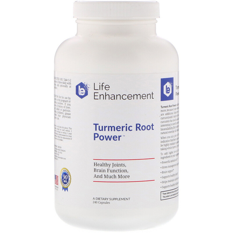 Life Enhancement, Turmeric Root Power, 240 Capsules iHerb