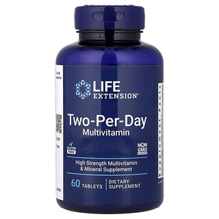 Life Extension, мультивитамины для приёма дважды в день, 60 таблеток