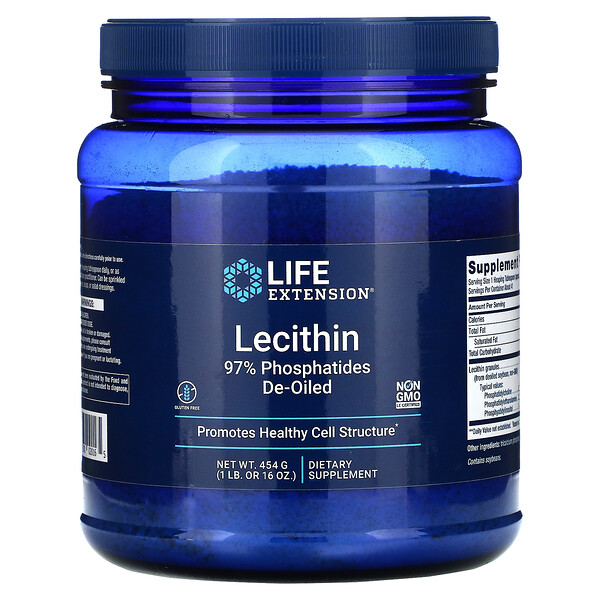Life Extension, 레시틴, 16 온즈 (454 g)