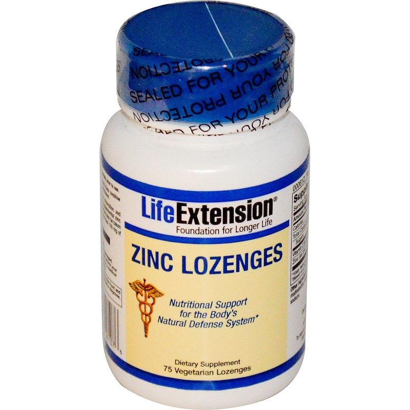 Life Extension, Zinc Lozenges, 75 Lozenges iHerb