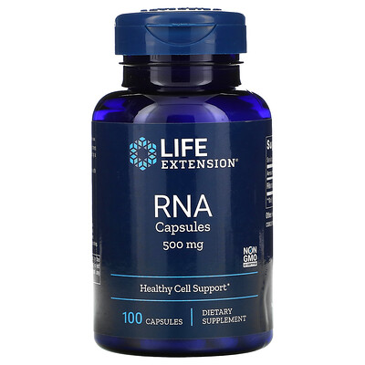 

Life Extension RNA Capsules, 500 mg, 100 Capsules