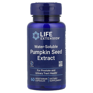 Life Extension（ライフエクステンション）, 水溶性カボチャ種子エキス、ベジカプセル60粒（1粒あたり262mg）