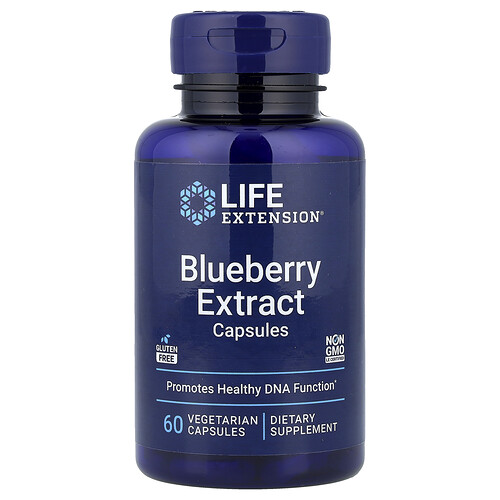 Life Extension, Blueberry Extract Capsules, 60 Vegetarian Capsules