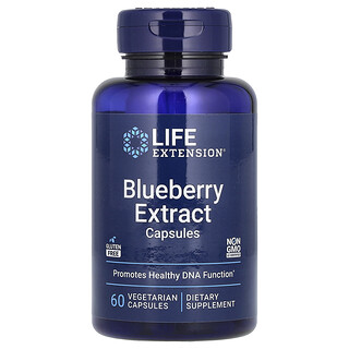 Life Extension, Cápsulas de extracto de arándano azul, 60 cápsulas vegetales