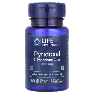 Life Extension, Pyridoxal 5'-Phosphate Caps, 100 mg, 60 Vegetarian Capsules