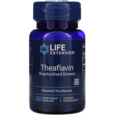 Life Extension Theaflavin Standardized Extract, 30 Vegetarian Capsules