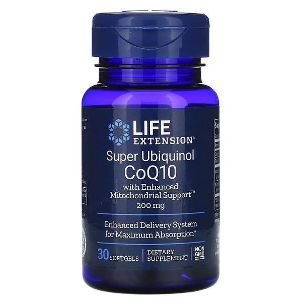 LifeExtensionSuperUbiquinolCoQ10withPQQ100mg30Softgels