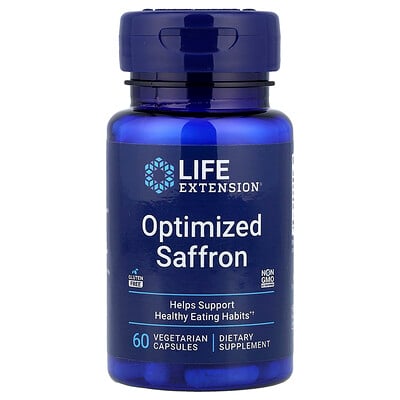 Life Extension, Azafrán optimizado, 60 cápsulas vegetales (78 mg por cápsula)