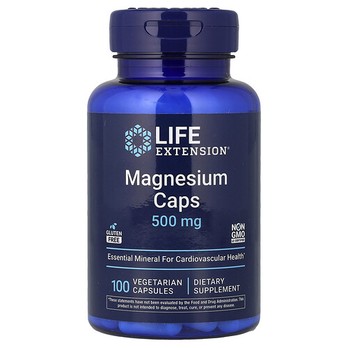 Life Extension マグネシウム カプス 500mg ベジタリアンカプセル100粒