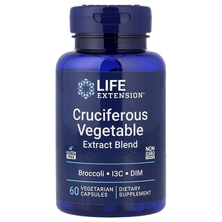 Life Extension, Extracto de vegetales crucíferos de triple acción, 60 cápsulas vegetales