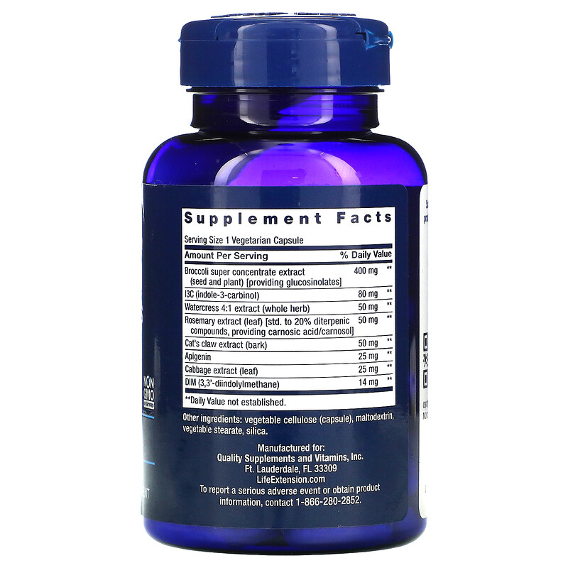 Life Extension, Triple Action Cruciferous Vegetable Extract, 60