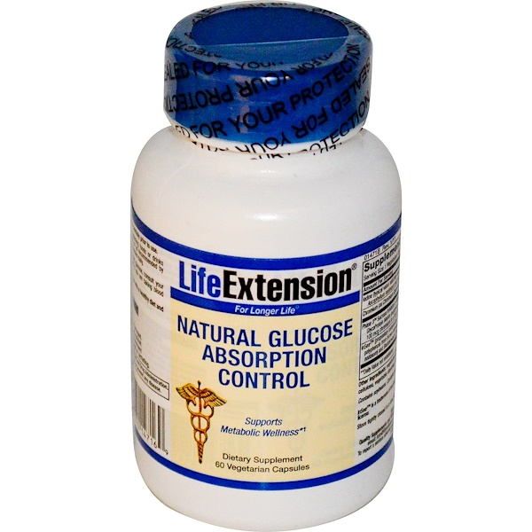 Life Extension, Натуральное средство для усвоения глюкозы, 60 растительных капсул (Discontinued Item) 