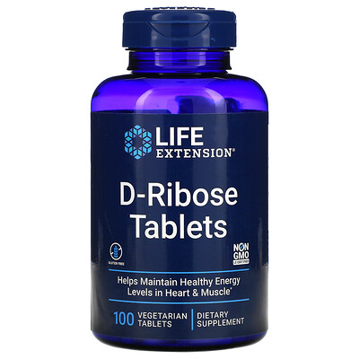 

Life Extension таблетки D-рибозы, 100 вегетарианских таблеток