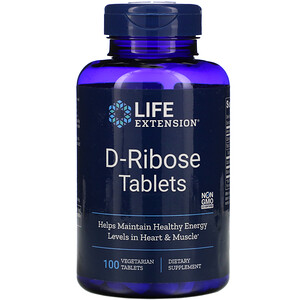 Отзывы о Лайф Экстэншн, D-Ribose Tablets, 100 Vegetarian Tablets