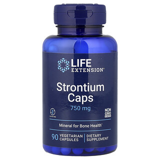 Life Extension, Strontium Caps, 90 Vegetarian Capsules (250 mg per Capsule)