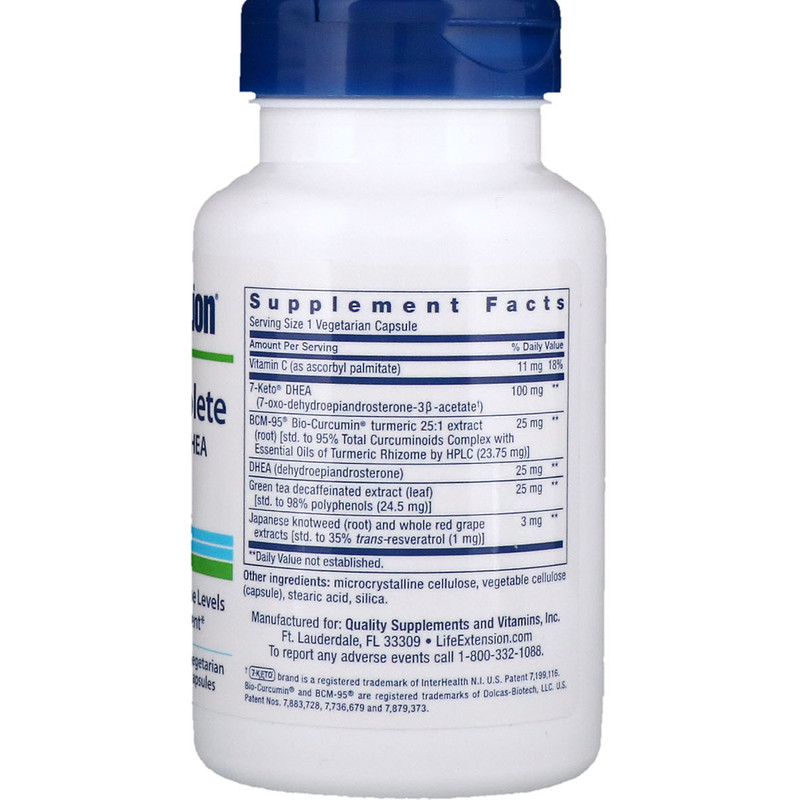 Life Extension, DHEA Complete, 60 Vegetarian Capsules iHerb
