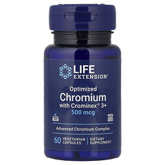 Оптимізований хром із Crominex® 3+, 500 мкг, 60 вегетаріанських капсул