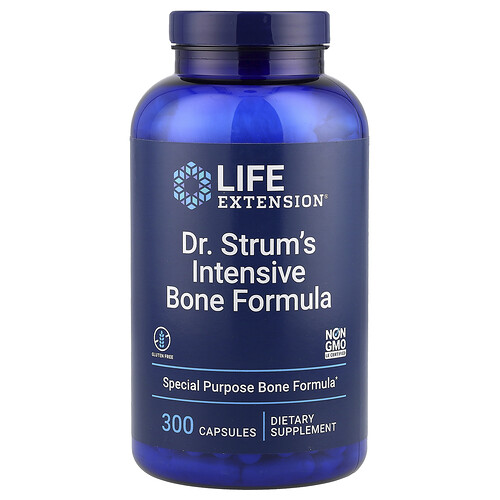 Life Extension, Dr. Strum's Intensive Bone Formula, 300 Kapseln