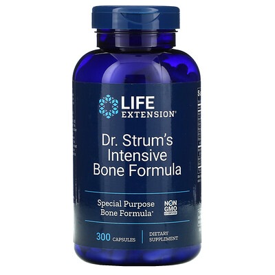 

Life Extension Доктор Strum's Intensive Bone Formula, средство для здоровья костей, 300 капсул
