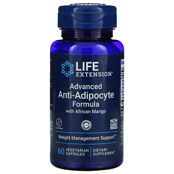 Advanced Anti-Adipocyte Formula with African Mango, 60 Vegetarian Capsules