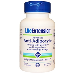 Life Extension, Усиленная анти-адипоцитная добавка, 60 Капсул