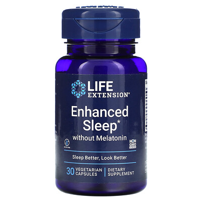 

Life Extension Enhanced Sleep without Melatonin 30 Vegetarian Capsules