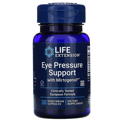 Life Extension Поддержка нормального глазного давления с Mirtogenol, 30 растительных капсул
