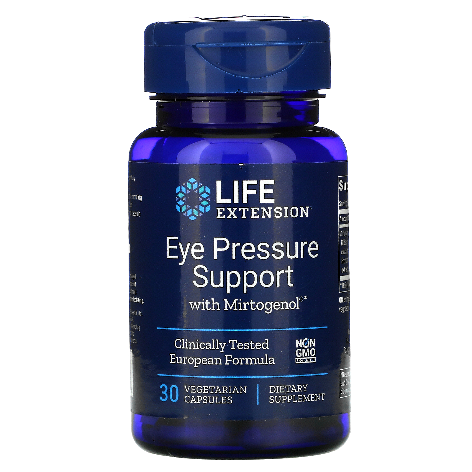 Life Extension, Eye Pressure Support with Mirtogenol, 30 Vegetarian