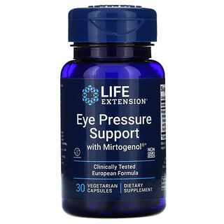Life Extension, دعم ضغط العينين مع Mirtogenol، ، 30 كبسولة نباتية