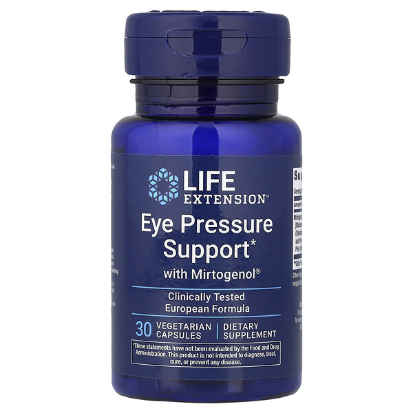 Life Extension Eye Pressure Support with Mirtogenol®, 30 Vegetarian Capsules