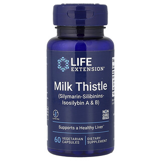 Life Extension, Cardo mariano, 60 cápsulas vegetales (750 mg por cápsula)