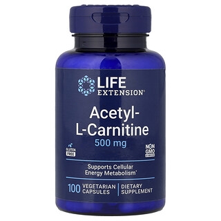 Life Extension, Acétyl-L-carnitine, 100 capsules végétariennes