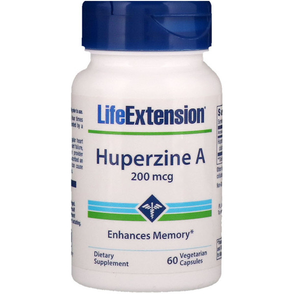 Life Extension, Huperzine A, 200 mcg, 60 Vegetarian Capsules