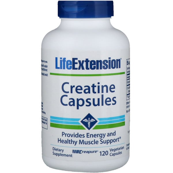 Life Extension, Creatine Capsules, 120 Vegetarian Capsules