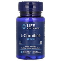 L-Carnitine, 500 mg, 30 Vegetarian Capsules