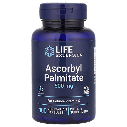 Life Extension, Ascorbyl Palmitate, Ascorbylpalmitat, 500 mg, 100 pflanzliche Kapseln