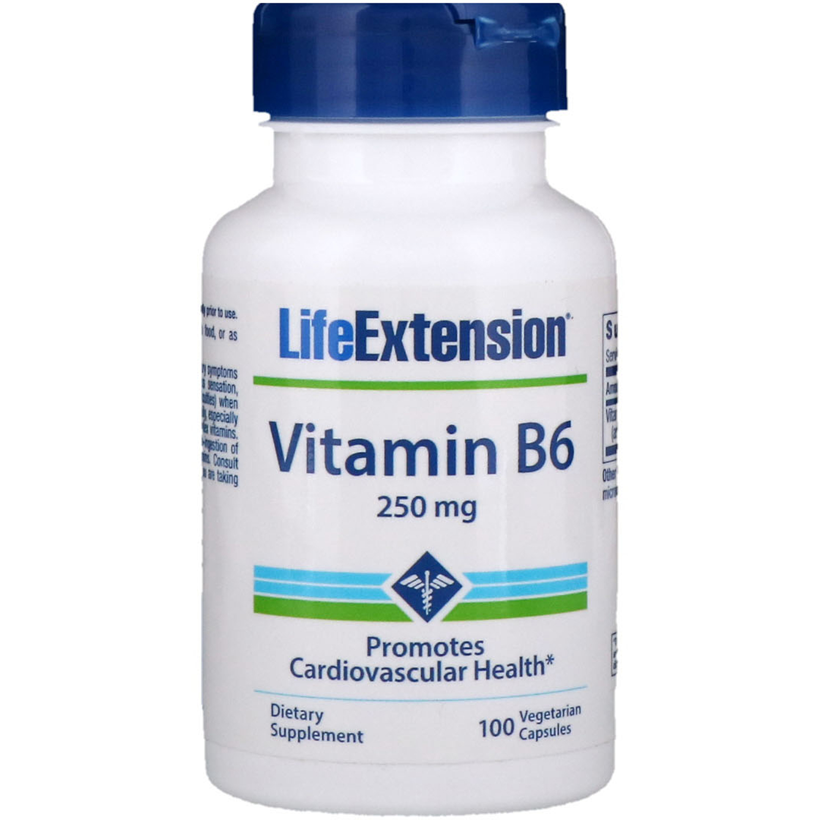 Life Extension, Vitamin B6, 250 mg, 100 Vegetarian Capsules iHerb