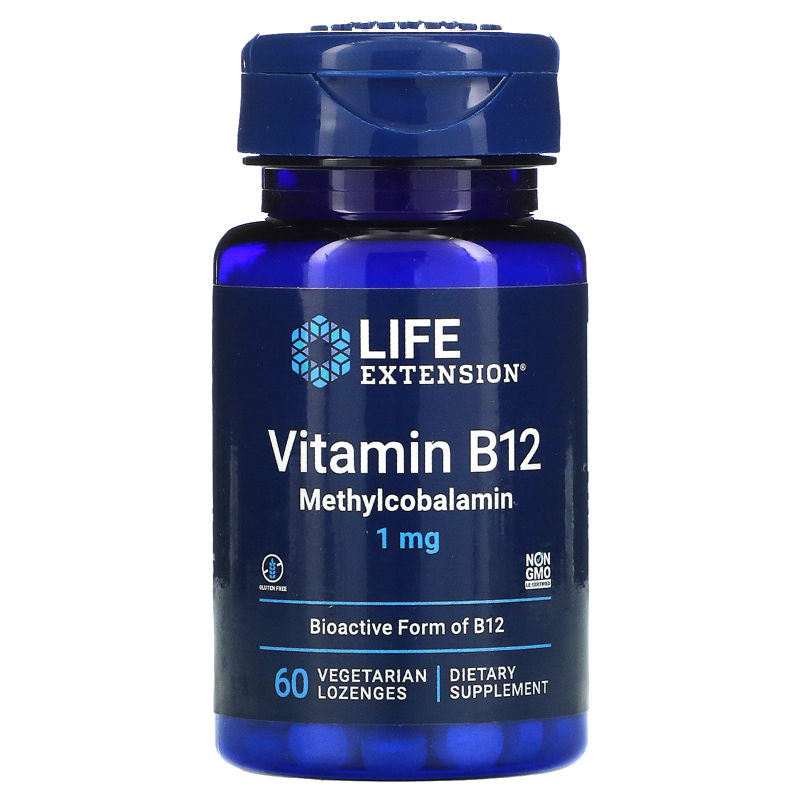 Life Vitamin B12 mg, 60 Vegetarian Lozenges