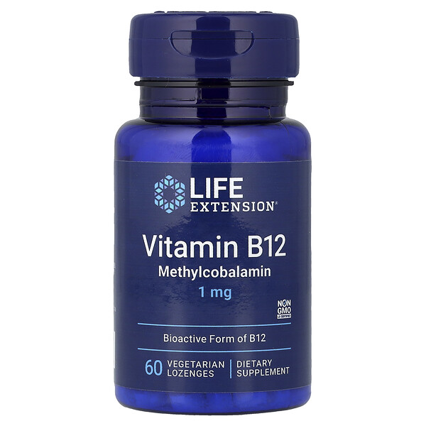 Life Extension Vitamin B12 , 1 mg, 60 Vegetarian Lozenges